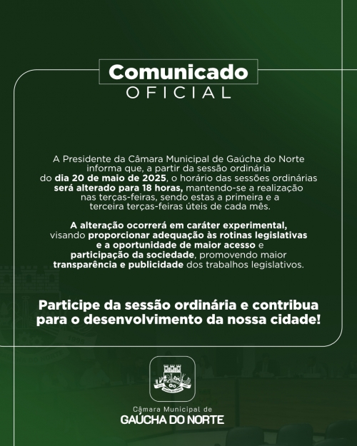 Comunicado Oficial
