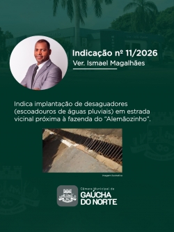 Câmara Municipal de Gaúcha do Norte realiza 1ª Sessão Ordinária de 2026