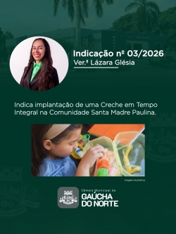 Câmara Municipal de Gaúcha do Norte realiza 1ª Sessão Ordinária de 2026