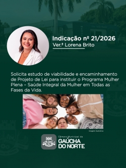 Câmara Municipal de Gaúcha do Norte realiza 2ª Sessão Ordinária de 2026
