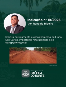 Câmara Municipal de Gaúcha do Norte realiza 2ª Sessão Ordinária de 2026
