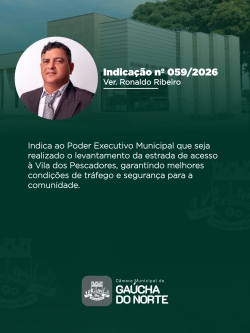 Câmara Municipal de Gaúcha do Norte realiza 12ª Sessão Ordinária de 2026