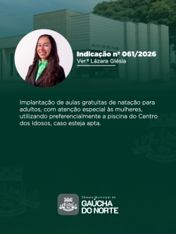 Câmara Municipal de Gaúcha do Norte realiza 12ª Sessão Ordinária de 2026