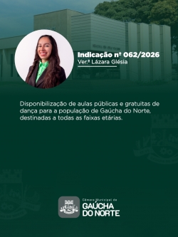 Câmara Municipal de Gaúcha do Norte realiza 12ª Sessão Ordinária de 2026