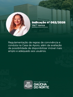Câmara Municipal de Gaúcha do Norte realiza 12ª Sessão Ordinária de 2026