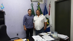 Presidente Ver. Agenor Rocha em visita a UCMMAT
