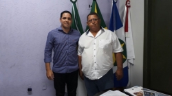 Presidente Ver. Agenor Rocha em visita a UCMMAT