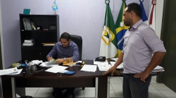 Presidente Ver. Agenor Rocha em visita a UCMMAT