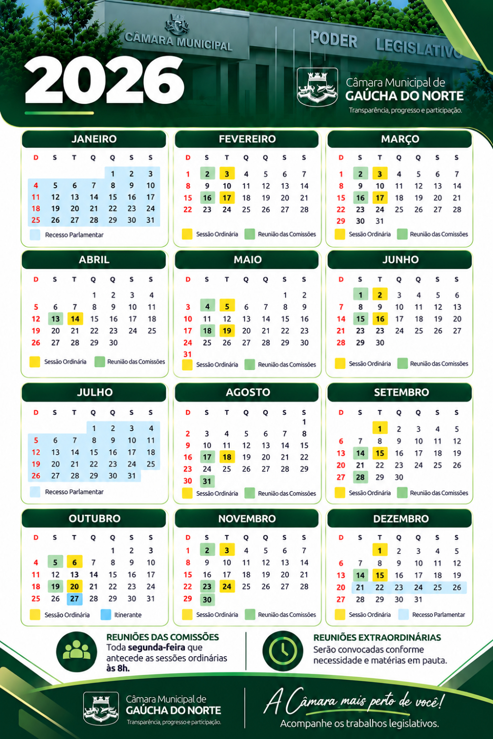 Calendario 2026