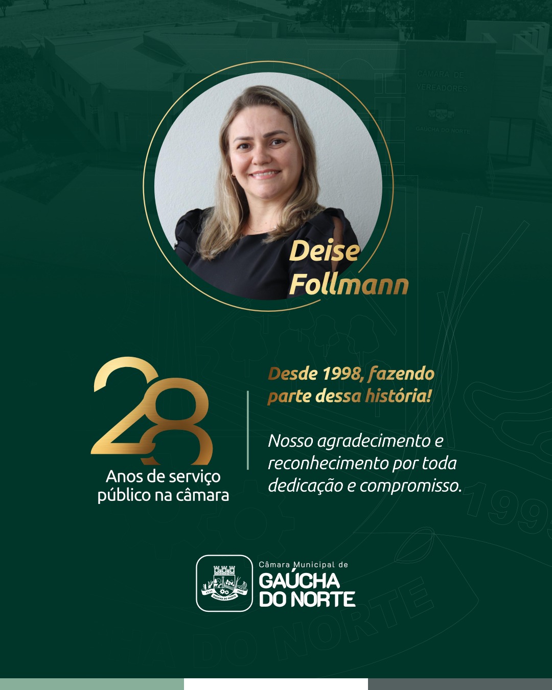28 anos de serviço